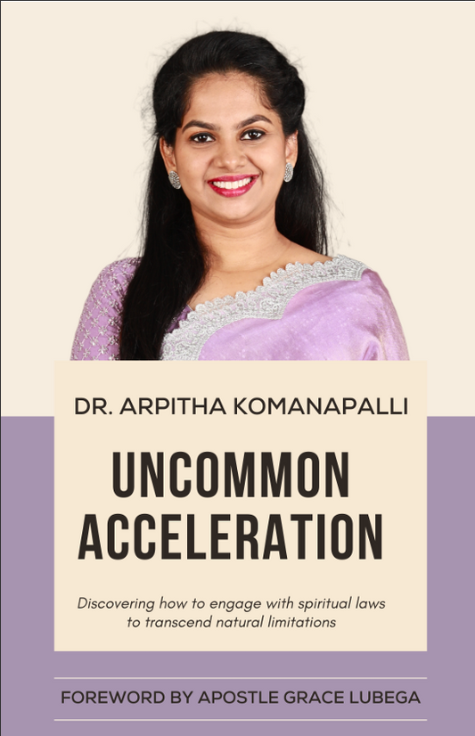 Book cover of 'Uncommon Acceleration' by Dr. Arpitha Komanapalli